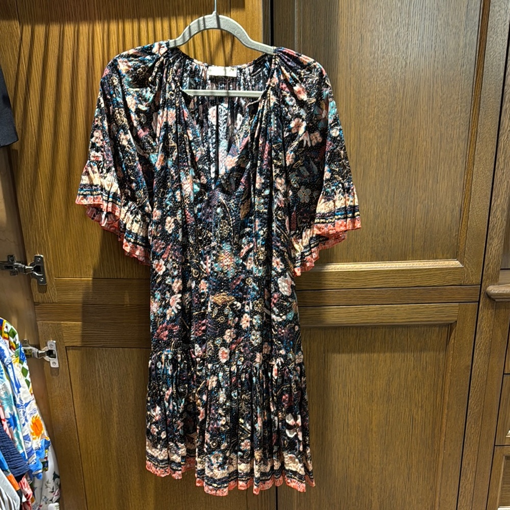 Ulla Johnson Patterned Dress with V-Neck